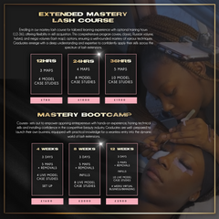 EXTENDED MASTERY LASH COURSE (CLASSIC,HYBRID, RUSSIAN & MEGA VOLUMES.)