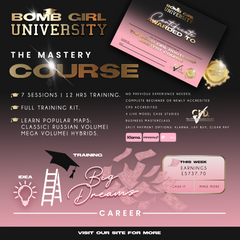 EXTENDED MASTERY LASH COURSE (CLASSIC,HYBRID, RUSSIAN & MEGA VOLUMES.)