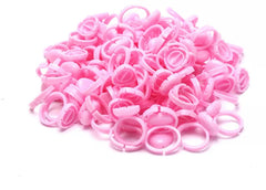 PINK DISPOSABLE GLUE GRAFTING RINGS